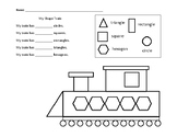 My Shape Train Math Worksheet