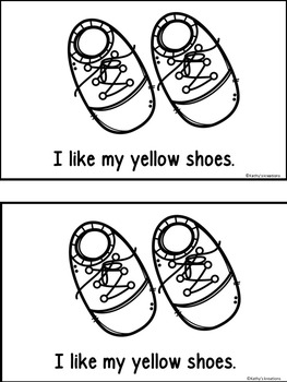 My Shoes - A Color Word Book & Color Shoes Mini Posters by Kathy's ...