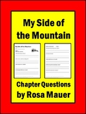 My Side of the Mountain Chapter Reading Comprehension Questions