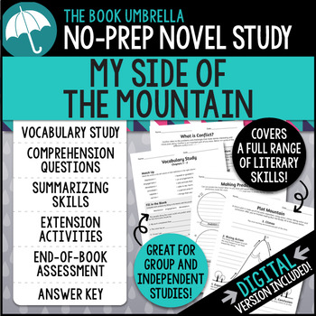 Preview of My Side of the Mountain Novel Study { Print & Digital }