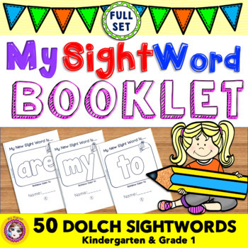 Preview of My Sight Word Booklet (Full Set) Distance Learning