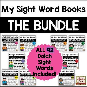 Preview of My Sight Word Books - THE BUNDLE