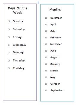 Preview of My Sight Word Check-Off Book - Open Court