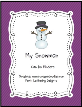 Preview of My Snowman Emergent Reader