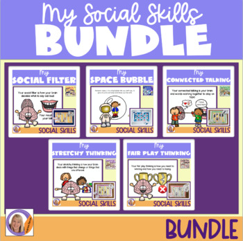 Preview of My Social Skills Bundle for speech & language therapy