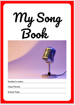 Preview of My Song book