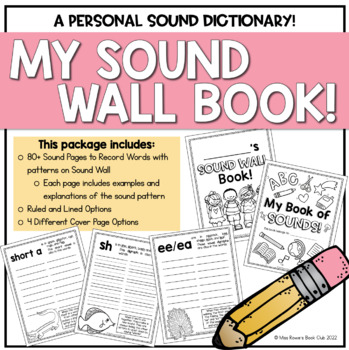 Preview of My Sound Wall Book - Personal Dictionary - Science of Reading