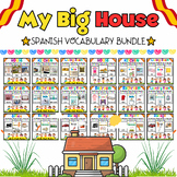 My Spanish Big House Flash Cards BUNDLE for PreK & Kinder 