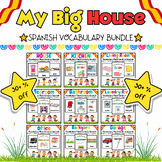 My Spanish Big House Vocabulary Flash Cards Bundle for Pre