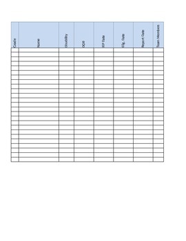 Preview of My Special Education IEP Caseload