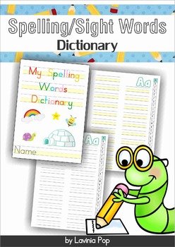 Preview of My Spelling / Sight Words Dictionary FREE