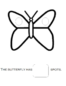 My Spotted and Dotted Number Butterfly Book BW Printable | TpT