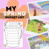 My Spring Bucket List Craft Activity