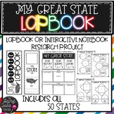 States Interactive Notebook, Lapbook Research Project