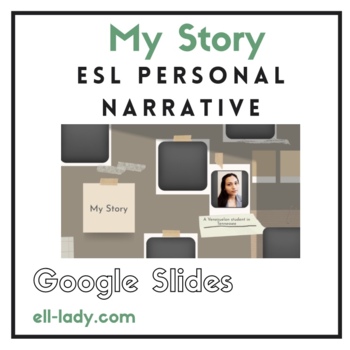 Preview of My Story Personal Narrative ESL/ELD Google Slides Lesson Middle and High School