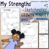 My Strengths - Growth Mindset Sketchnotes - ESL / EFL