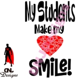 My Students Make My Heart Smile Cut File Pack
