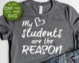 My Students are the reason SVG Teacher shirts Teacher gift