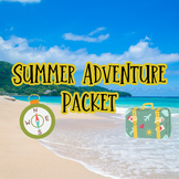 My Summer Adventure/Road Trip Packet