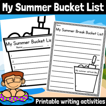 My Summer Bucket List | 6 Varied End of Year Writing Activities