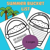 My Summer Bucket List Activity for Students – End of Year 