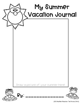 My Summer Vacation Draw and Write Journal: Writing and Drawing Notebook for  Kids