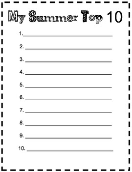 My Summer Writing Journal Freebie by The Schroeder Page | TPT