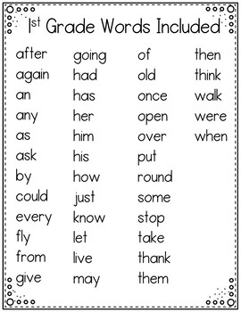 my sight words worksheets 1st grade words by judy