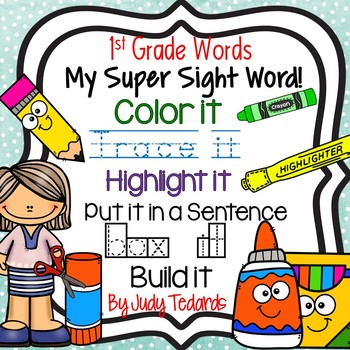 Preview of My Sight Words Worksheets (1st Grade Words)