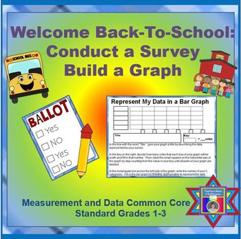 Preview of Graphs FREEBIE Back-To-School:  Conduct a Survey & Build a Graph (CCSS Aligned)