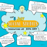My TOP 5 SOCIAL STUDIES Resources at 35% OFF - APRIL 2022