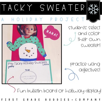 Preview of Christmas Activities | Winter Activities | Tacky Sweater | Writing Activities