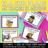 Sub Plans for Writing | My Teacher Is Missing Writing Activity