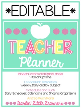 Preview of My Teacher Planner