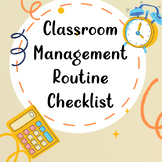 Classroom Management Checklist