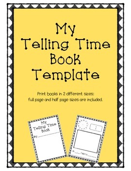 Preview of My Telling Time Book Template
