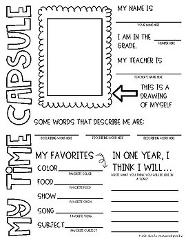 Time Capsule: Back to School Activity by Math Facts and Backpacks
