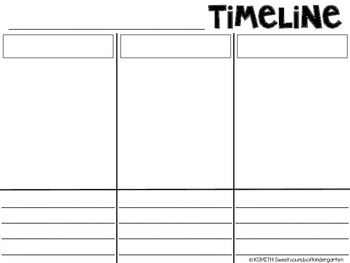 My Timeline Project! by Sweet Sounds of Kindergarten | TpT