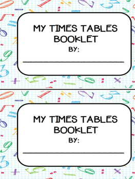 Preview of My Times Table Booklet