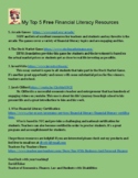 My Top 5 FREE Financial Literacy Resources