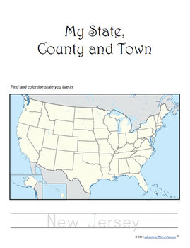 Preview of My Town County and State - New Jersey