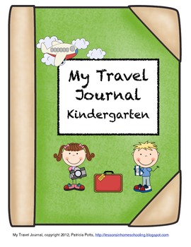 Preview of My Travel Journal, Kindergarten