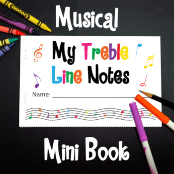 Preview of My Treble Line Notes Mini Book