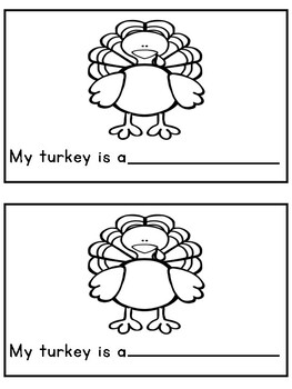 My Turkey- A Differentiated Interactive Emergent Reader by Kinderapolis