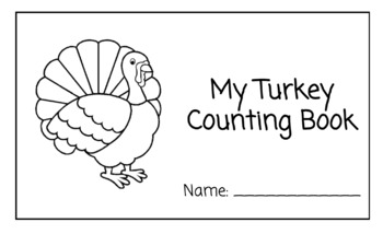 Preview of My Turkey Counting Book: Holiday Counting 1-10 (Pre-K, TK, K)