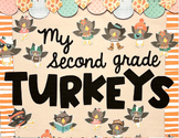 My Turkeys Bulletin Board for Fall and Thanksgiving