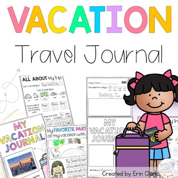 Preview of My Vacation Student Travel Journal