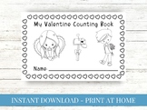 My Valentine Counting Coloring Book - Coloring Pages Print