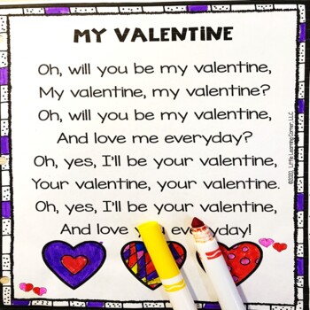 My Valentine - Valentines Day Poem for Kids by Little Learning Corner