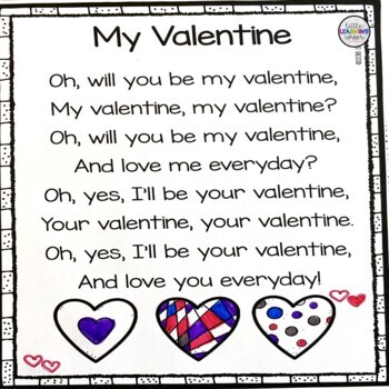 My Valentine - Valentines Day Poem for Kids by Little Learning Corner